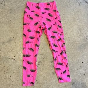 NWT Fabletics hot pink cheetah leggings